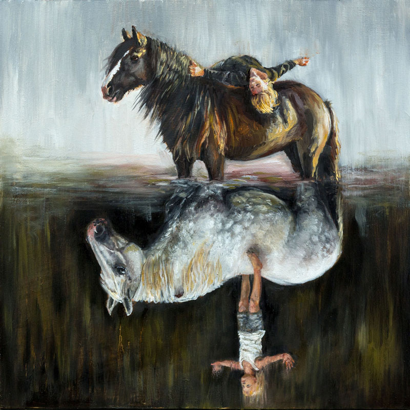 Commission oil painting — equine portrait