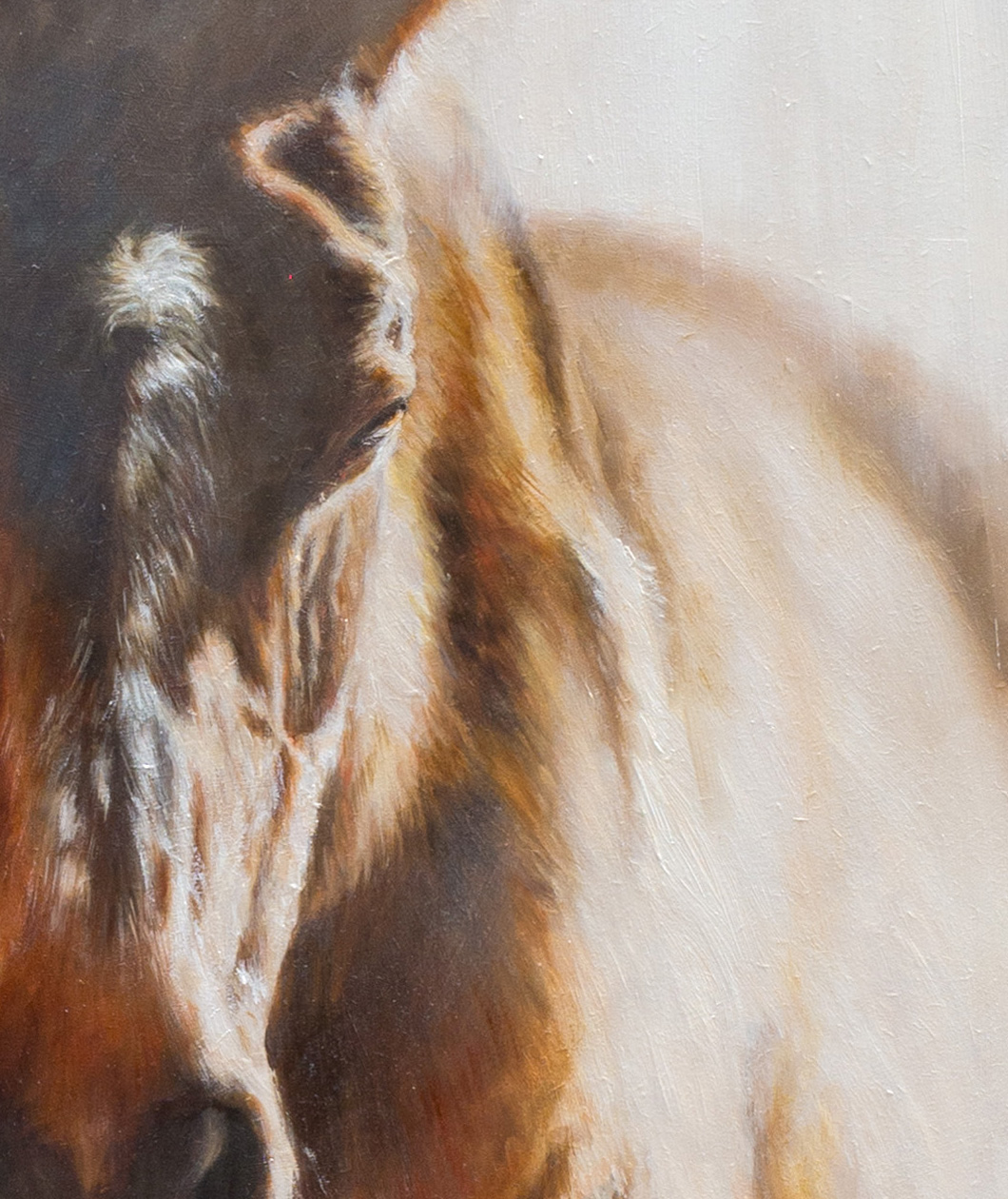Detail — light, oil painting